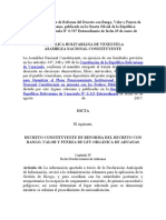 Reforma de Decreto LOA