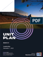 MAN3121 Leadership - Unit Plan 2022 S1 REVISED