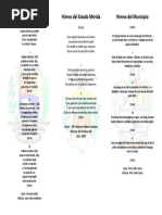 Himno del Estado Mérida: Letra y Música | PDF