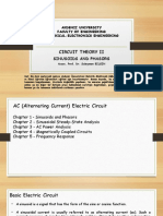 Circuit Theory Ii: Sinusoids and Phasors