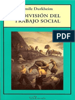 Emile Durkheim - La División Del Trabajo Social