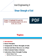 Geotechnical Engineering II: Shear Strength of Soil