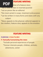 Writingfeature