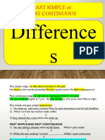 Difference S: Past Simple or Past Continuous