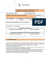 Programa Gestión de Recursos Humanos 2022