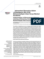 Implementasi Etnosains Dalam Pembelajaran IPA Di SD Muhammadiyah Alam Surya Mentari Surakarta