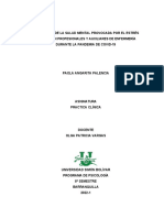 Afectación de La Salud Mental Provocada Por El Estrés Laboral en Profesionales de La Salud Durante La Pandemia de Covid