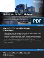 Definición de OEE Molynor: Versión 3 - 20/03/2019 - Gerencia de Producción / Ingeniería de Procesos