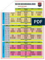 Horario de Clases Primaria