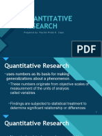 Quantitative Research: Click To Edit Master Title Style