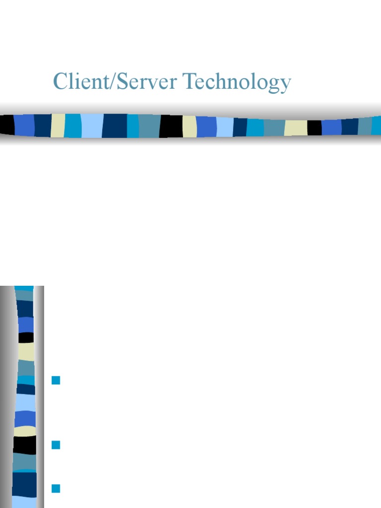 Client - Server Technology | PDF | Server (Computing) | Client–Server Model