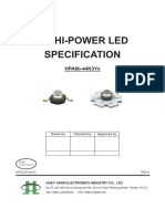 3W Hi-Power Led Specification: HPA8b-44K3Yx
