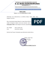 Surat Tugas Pegawas Ruang Ujian TOEFL