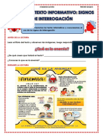 Ficha 61 Texto Informativo Sobre La Anemia - Signos de Interrogación Comunicación