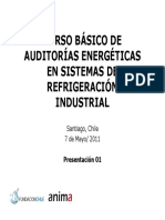 Curso básico de auditorías energéticas en sistemas de refrigeración industrial