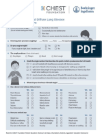 Interstitial Diffuse Lung Disease Patient Questionnaire
