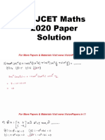 Gujcet Maths 2020 Solution - VisionPapers - in