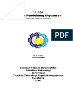 IF1524 Sistem Pendukung Keputusan Decisi