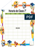 Horario Escolar Mixto