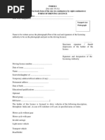 Form 7 Driving Licence Details | PDF | Driver's License | Identity Document