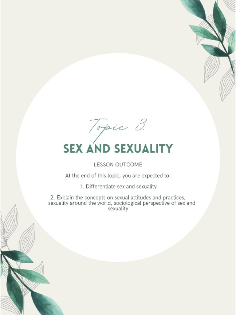 Understanding Sex and Sexuality | PDF | Sex Education | Human Sexuality