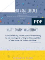 Content Area Literacy