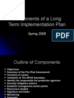Components of A Long Term Implementation Plan