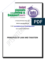 Principles of Law and Taxation