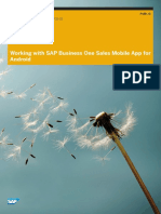 Working With SAP Business One Sales Mobile App For Android: Document Version: 1.4 - 2017-05-18