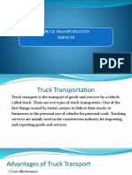 Truck Transportation Services PDF