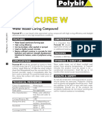 Polycure W Polycure W: Water Based Curing Compound