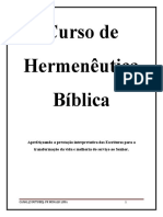 C. Hermenêutica Bíblica