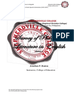 Survey of Philippine Literature in English: Shepherdville College