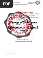 Survey of Philippine Literature in English: Shepherdville College