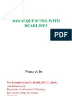 Job Sequencing With Deadlines