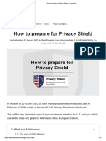 How to prepare for EU-US privacy shield