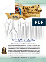 Expanded Options 05 - Items of Quality Tools