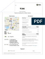 Ola invoice for ride from Kalaimagal St to Nehru Bazar Rd