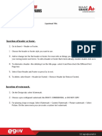 Insertion of Header or Footer.: Experiment Title