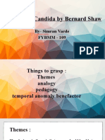 Synopsis of Candida by Bernard Shaw: By-Simran Varde FYBMM - 109