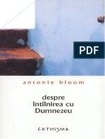 Antonie de Suroj - Despre Intalnirea Cu Dumnezeu