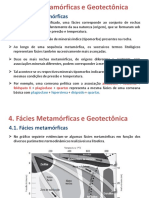 CapII - 4 - Fácies Metamórficas e Geotectônica