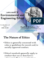 Lecture-3: Environmental and Engineering Ethics: Sherif H. El-Gohary, PHD