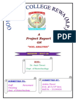 Project Report: Soil Analysis