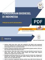 (ASPINDO) Penggunaan Biodiesel Di Indonesia
