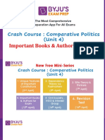 Crash Course: Comparative Politics (Unit 4) : Important Books & Authors For Exam