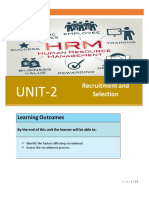 UNIT-2: Recruitment and Selection