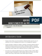 Questioned Documents & Forgery Analysis