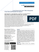 The Status of The Riparian Forests in The Naryn Valley of Kyrgyzstan: Conservation and Sustainable Development