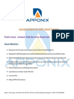 Course Content For AWS Cloud Training: Public Cloud: Amazon Web Services-Essentials